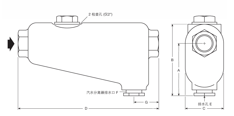 斯派莎克S12汽水分离器结构图